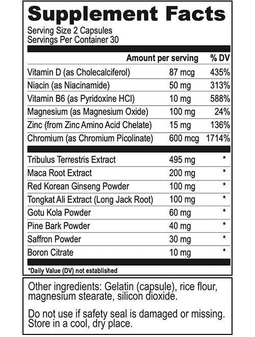 testform-x supplement facts